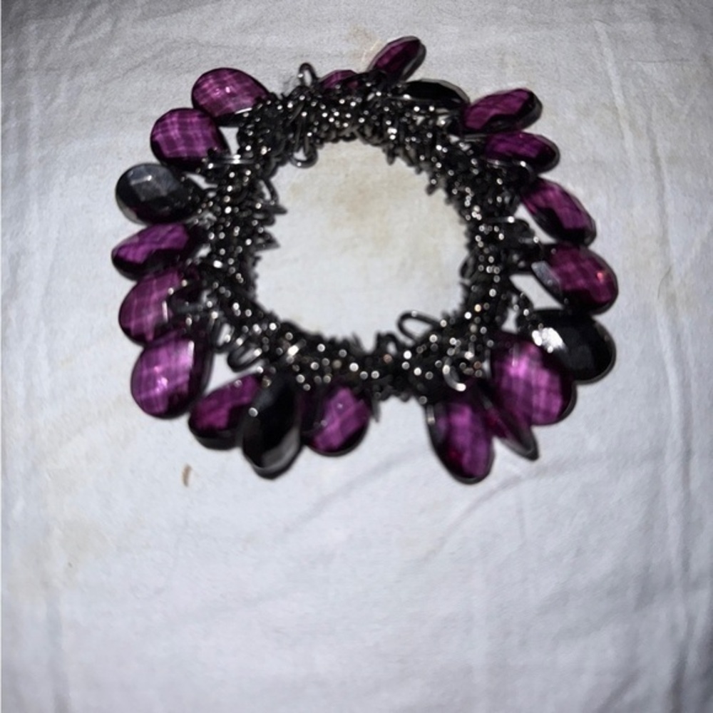 Purple Gemstone Bracelet
